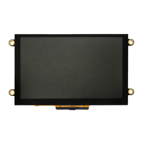 Front view of a 5.0-inch TFT LCD with an inactive black screen.