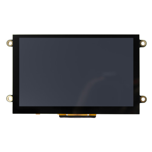 Front view of a 5.0-inch TFT LCD with an inactive black screen.