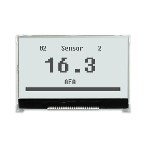 COG 128x64 Grafik-LCD FSTN+ Weißes Display mit Hintergrundbeleuchtung Front ON