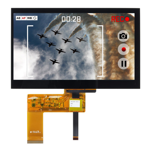 7 inch Premium Capacitive TFT LCD Display front screen panel ON