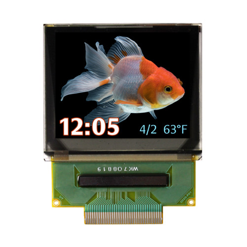 1.45 inch Full Color OLED Glass front ON