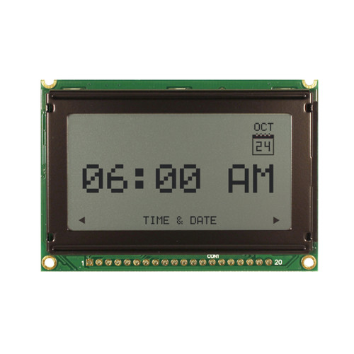 128x64 Graphic LCD FSTN+ White Backlight Display front OFF