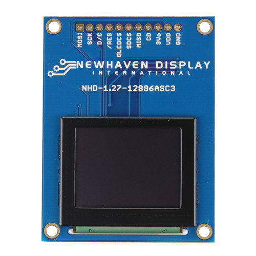 1.27 inch Full Color OLED Serial Module front OFF