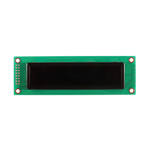 Yellow 2x20 character OLED display front OFF