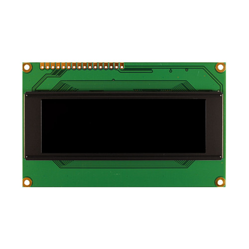 Yellow 4x20 character OLED display front OFF