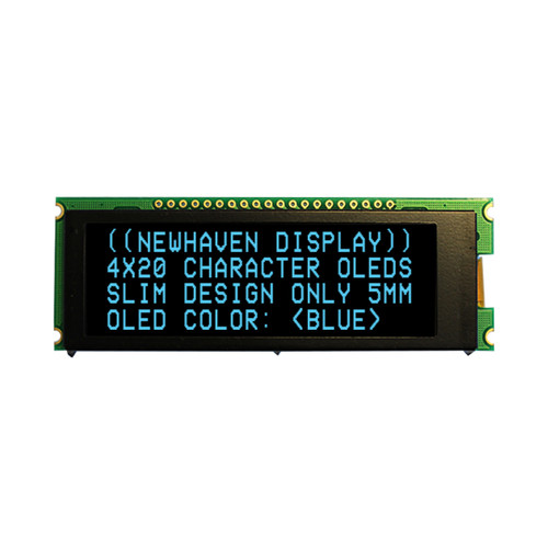 Display OLED blu 4x20 caratteri Slim frontale ON