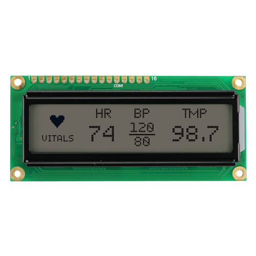 144x32 그래픽 LCD FSTN+ 화이트 백라이트 디스플레이 전면 꺼짐