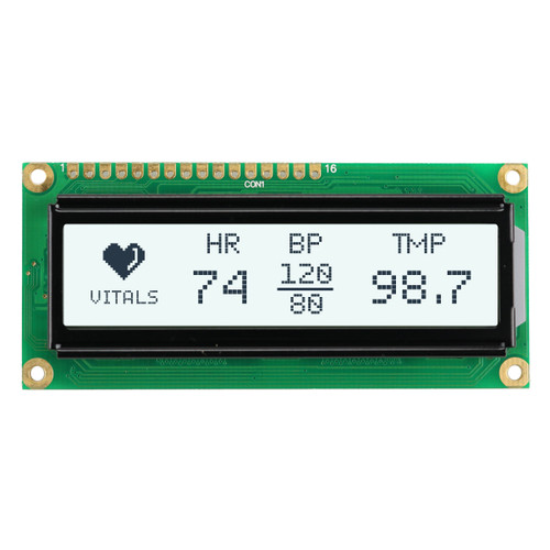 144x32 LCD grafico FSTN+ retroilluminazione bianca Display frontale ON