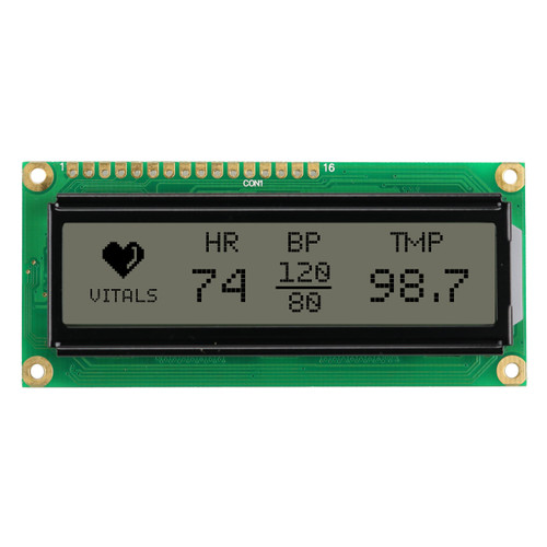 144x32 LCD grafico FSTN+ Display retroilluminato bianco anteriore OFF