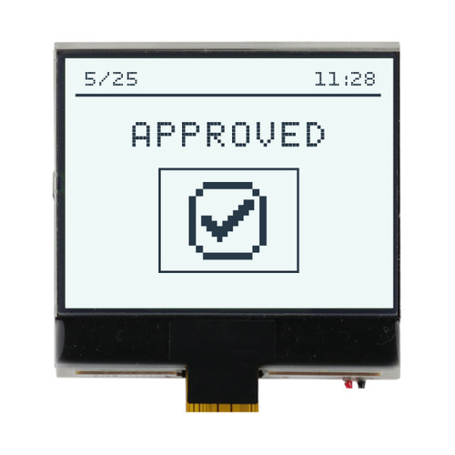 COG 160x100 Graphic LCD FSTN+ White Backlight Display front ON cropped