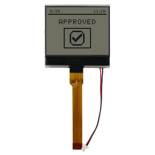 COG 160x100 Graphic LCD FSTN+ White Backlight Display front off