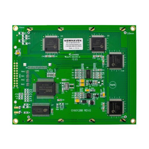 160x128 Grafik-LCD STN+ Gray mit weißer Hintergrundbeleuchtung Display PCB Rückseite