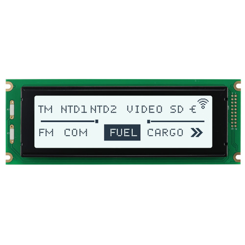 LCD grafico 240x64 FSTN+ Retroilluminazione bianca Display frontale ON