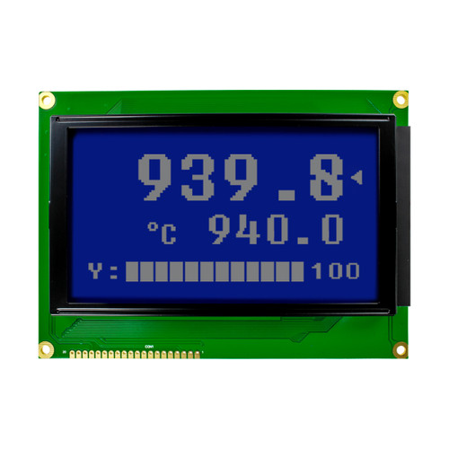 240x128 그래픽 LCD STN- 파란색, 흰색 백라이트 디스플레이 전면 꺼짐