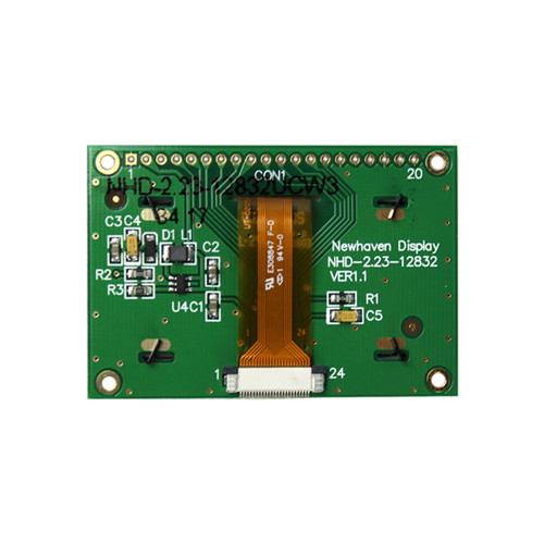 2.23 cala Biały graficzny moduł OLED PCB z tyłu