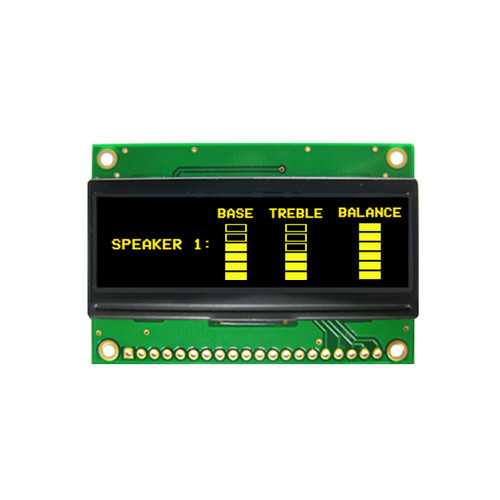 2.23 inch Yellow Graphic OLED Module front ON