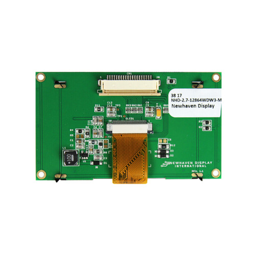 2.7 inch White Graphic OLED Module with Connector PCB back