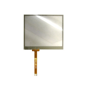 A clear 3.5-inch glass panel with a 1x4 FPC cable attached to the bottom.