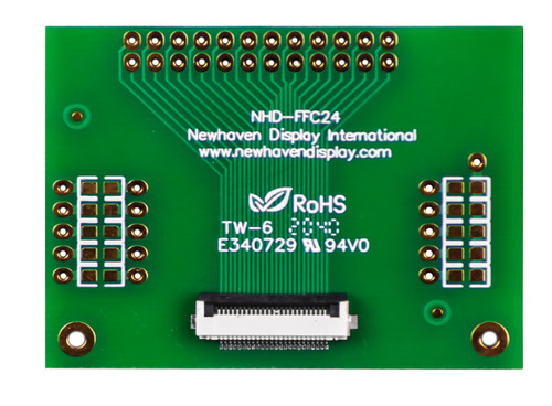 Placa de circuito impreso de conectores FFC de 24 patillas y 0,5 mm de paso frontal