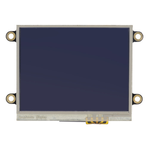 Front view of a 3.5-inch TFT LCD with an inactive black screen.
