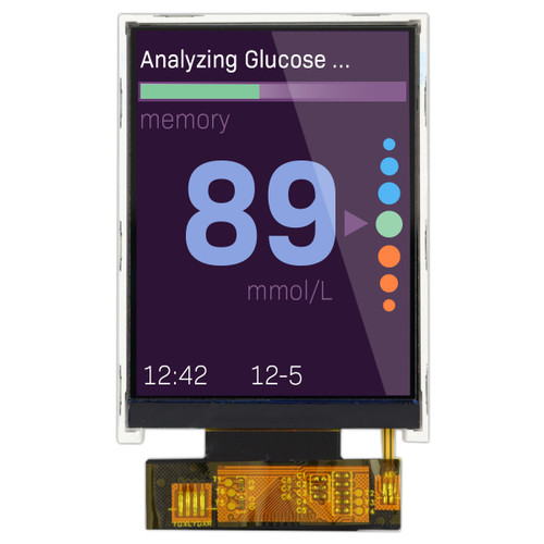 2.4" Standard TN TFT LCD front cropped