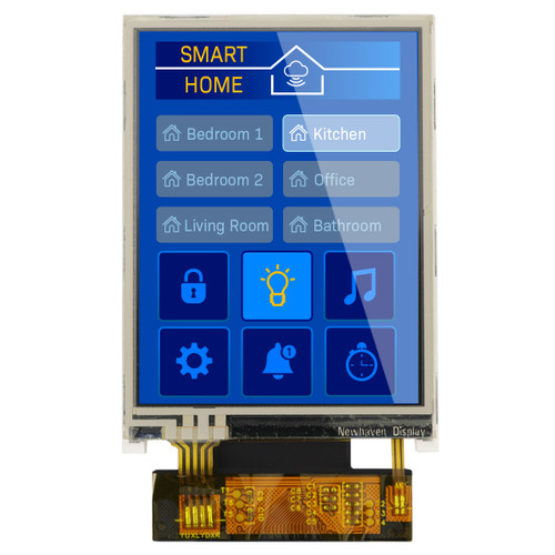 2.4" Standard TN TFT LCD with resistive touchscreen front cropped