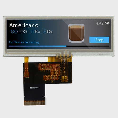 3.9 Bar-Type TFT 480x128px IPS Display + Resistive Touchscreen
