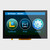 Front view of a bright 800x480 pixel IPS TFT LCD showing a 3D printer's touchscreen controls.