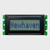 Front view of an 8x1 character LCD with a STN+ gray screen showing the word Newhaven in dark text.