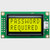 Vorderansicht eines 8x2-Zeichen-LCD-Displays mit hintergrundbeleuchtetem gelbgrünem Bildschirm, auf dem in der ersten Zeile das Wort „Password“ und in der zweiten Zeile das Wort „Required“ in dunkler Schrift angezeigt werden.