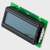 Front view of a 12x2 LCD module angled to the left showing the depth of the display bezel.