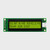 Front view of an unlit 20x2 character LCD with an STN+ yellow-green screen showing a compass readout in dark text.