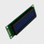 An inactive STN negative blue LCD with the left side angled toward the viewer, showcasing the depth of the display.