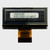 Flat silver backside of an OLED display with visible character pixel grids and an attached 24-pin FPC cable.