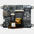 A black HDMI PCB featuring various components mounted to the backside of a 3.5-inch TFT LCD.