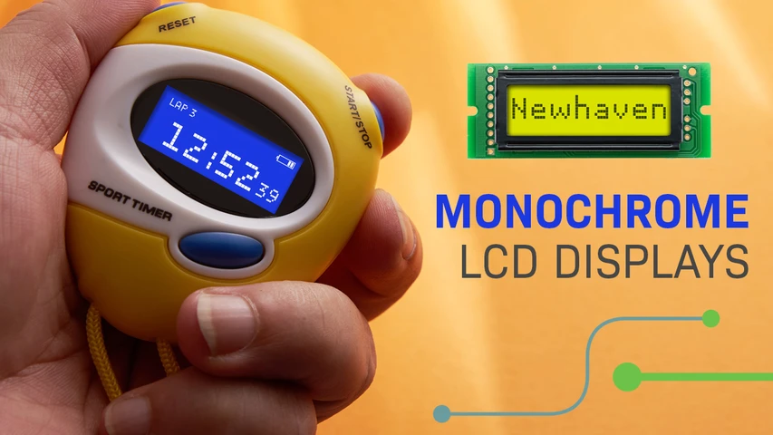How Monochrome LCD Displays Work & When to Use Them
