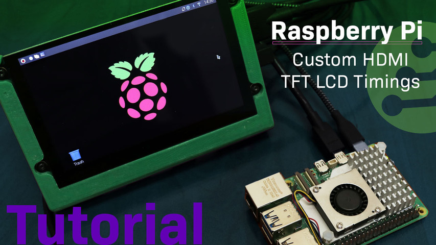 Raspberry Pi Custom HDMI TFT LCD Timings