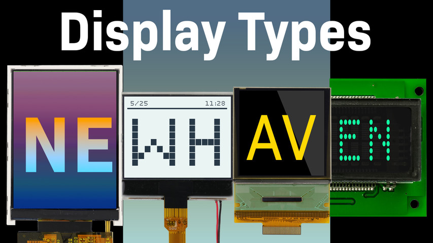 Exploring Display Types: TFT, LCD, OLED, & VFD