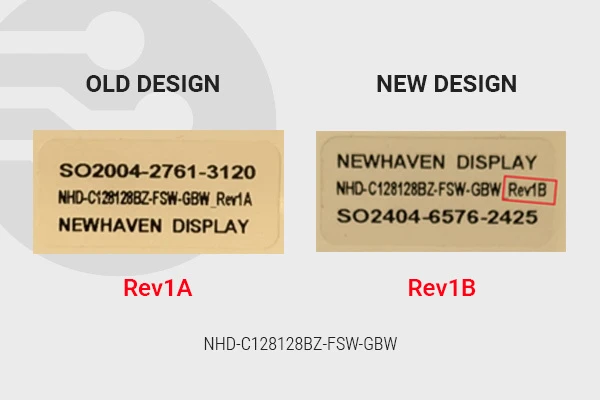 NHD-C128128BZ-FSW-GBW COG LCD ECN