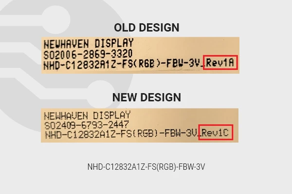 RGB 128x32 Graphic COG LCD ECN