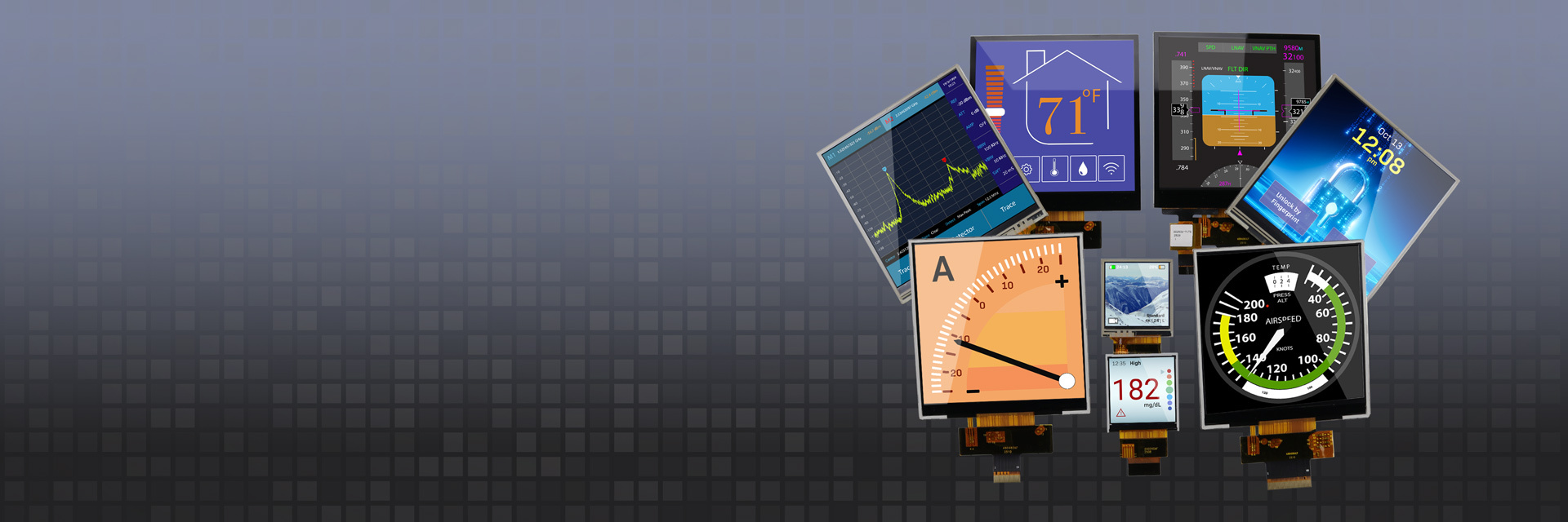 1.5 and 4.0 inch Square TFT Displays