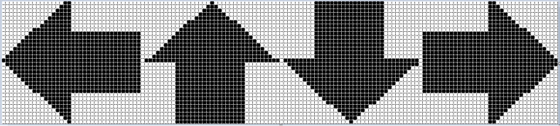 Monochrome bitmap image example