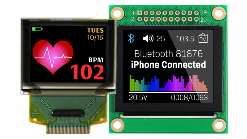 Color OLED display products