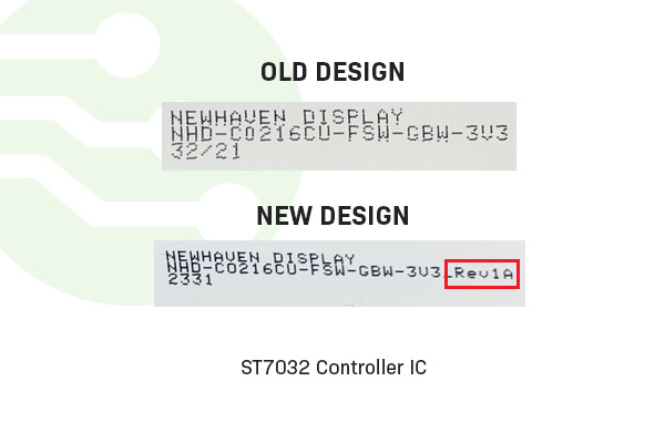 ST7032 controller IC ECN