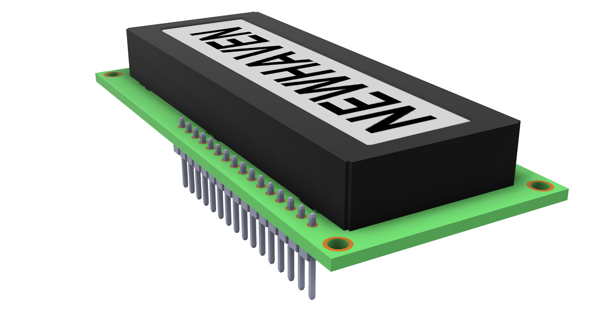 2X16 Character LCD | STN+ Yellow/Green Display K1Z with Yellow 