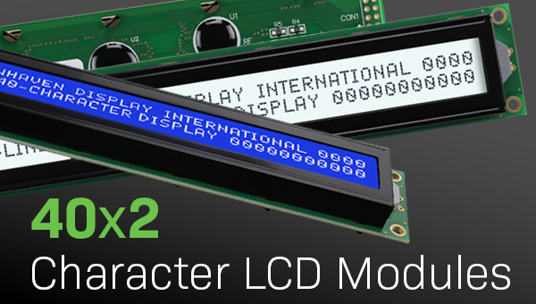 40x2 LCD displays