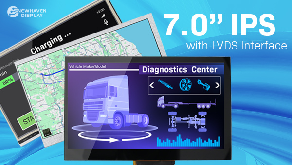 800x480 resolution IPS LCD displays with LVDS interface