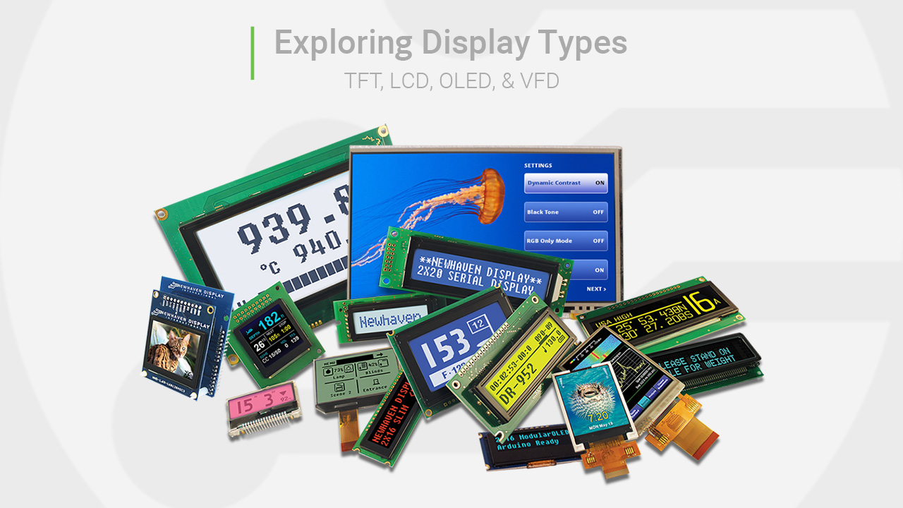 Exploring Display Types TFT LCD OLED VFD Newhaven Display