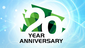 Newhaven Display Press Room 20th Anniversary logo