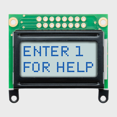 8x2 Character LCD | Monochrome Display with White Side Backlight 3V